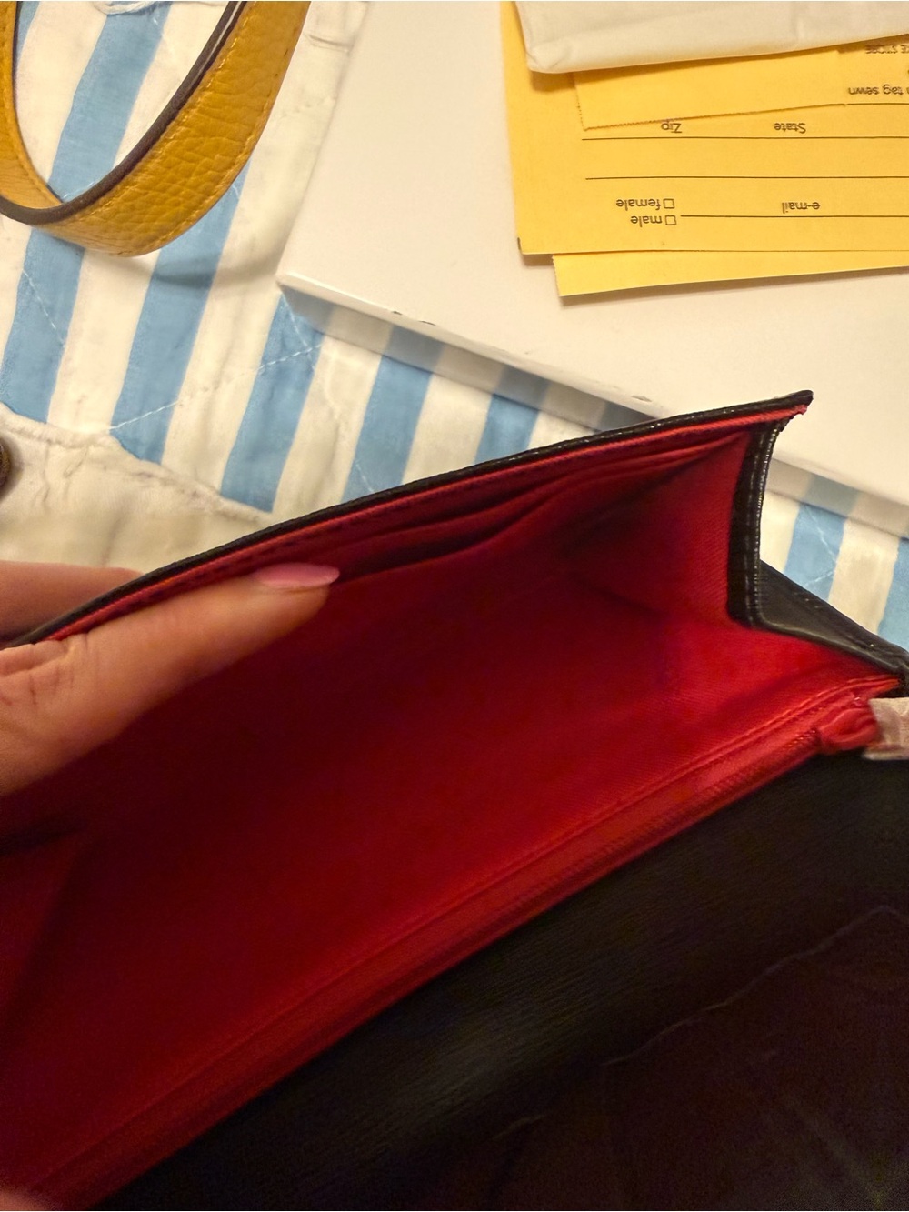 Dooney navy wallet - Picture 6 of 7